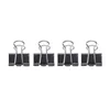 Metal Spring Binders Clip For Paper Document Office Stationery Clips 15mm 48pieces Black