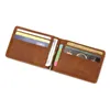 Wallets CUIKCA Unisex Rfid Wallet Purse Money Clip Women Men Metal Clip Slim Leather Wallet Business ID Credit Card Cases Travel WalletL230303