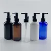 Lagringsflaskor skönhet uppdrag 250 ml x 24 tom makeup remover container rengöring oljetryck pump flaska hudvård plastförpackning
