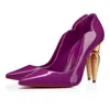 Дизайнерские женские туфли на высоком каблуке Дизайнерские туфли Стили Женские туфли на шпильках 10 см Натуральная кожа Туфли-лодочки с точечным носком Мокасины Резиновая обувь