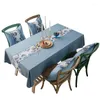 Tala de mesa de mesa Nórdica moderna impressão fresca Tocha de mesa retangular Decoração de casamento Tischdecke à prova de óleo à prova d'água