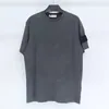 Stnoeisland Designer Stones Island Camisa Camisa do verão masculino respirável letra solteira impressão de impressão de rua Moda de algodão Ilha