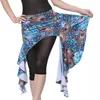 Stage Wear More Colors 2023 Women Dancewear Belly Dance Clothing Peacock Pattern Hip Belts Practice Wrapped Skirts