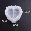 Bakformar 3d diamant kärlek hjärta dessert kaka silikon mögel mousse djupdekoration handgjorda kristallepoxi hartsgodis