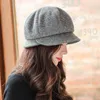 Szerokie brzegowe czapki czapki czapki moda zimowe czapki wiadra dla kobiet jesień ciepłe czapki rybackie eleganckie damskie plaid capasual houndstooth Cap Girl Fisherman Hat 230317