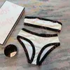 Kadınlar Seksi Bikini Set Marka Mektubu Mayo İçi Boş Tek Parça Mayo Yaz Tatil Plajı Giyim