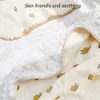 Trapunte Kangobaby #My Soft Life # Design Autumn Muslin Cotton Bubble Fleece Baby Swaddle Coperta nata Asciugamano da bagno Trapunta infantile 230317