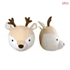 Wall Decor Cute Elephant Rabbit Deer Plush Stuffed Dolls Wall Mount Animal Head for Kids Room Kindergarten Decorative Toys 230317