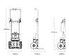 Grimpeurs escaliers poulie d'escalade chariot de charge transporteur électrique camion léger électrique chariots pliables Mini charge