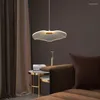 Hanger lampen creatieve lotus blad kroonluchter led gouden restaurant bar aanrecht woonkamer slaapkamer trap lamp