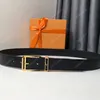 Designer de luxe hommes ceinture mode Vintage aiguille boucle affaires robe formelle ceintures largeur 35mm Premium peau de vache ceinture avec boîte orange