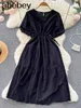 Casual Dresses 2022 Elegant Summer Female Fashion Clothing Dress Clothes Dresses for women Sexy Outfits Midi Long Beach Sundress Casual Robe W0315