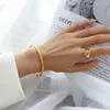 Bracciale rigido Bracciali Gioielli Donna 3 Catene da uomo Ciondolo accoppiato da polso Regalo Acciaio inossidabile Amici presenti Perline