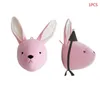 Wall Decor Cute Elephant Rabbit Deer Plush Stuffed Dolls Wall Mount Animal Head for Kids Room Kindergarten Decorative Toys 230317