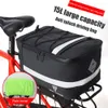 Fietstassen tassen 8l 15l fiets met fietspannier waterdichte MTB Road Bike Outdoor Cycling Accessories Stoarge zak bagageras 230316