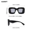선글라스 KAMMPT 대형 사각형 선글라스 남성 여성 패션 팽창 프레임 음영 안경 유행 새로운 디자인 UV400 고글 태양 안경 G230225
