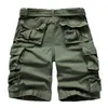 Herr shorts sommarlast shorts män många fickkamouflage halvbyxor korta avslappnade löst camo shorts knä längd med bälte Bermuda manlig G230316