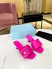 Summer Beach Low Heel Slippers Triple Cross Decorative Sandals Leather Sexy Designer Shoes 6.5 CM High Belt Buckle Women's Shoes Fashion Platform 35-42