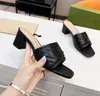New High heel slippers Sandals stiletto mules PVC high Heels 75mm slip-on open toe women Luxury Designers shoes Evening factory footwear Large size 35-43