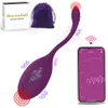 Nxy Vibradores Bluetooth compatible para mujeres Aplicación Control remoto Consolador Vibrador femenino Vibrador de larga distancia Huevo Juguetes sexuales 230310