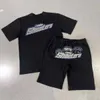 Agasalhos masculinos Trapstar conjunto de shorts e camisetas masculinas Agasalhos de grife para casais Conjuntos de toalhas com letras bordadas para homens Moletom feminino gola redonda Trap Star moletom hc6