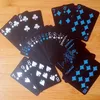 Black Texas Holdem Classic Advertising Poker Impermeável PVC Grind Durável Raping Rap Playing Games Magic Card Intelligence Toys