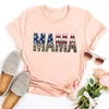 T-shirts pour femmes 4 juillet hommes chemise maman américaine liberté t-shirt quatrième homme t-shirts patriotique jour de l'indépendance hauts M