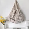 Sacs de soirée Vintage sac à main fourre-tout papillon voile imprimé coton lin femmes toile Shopping sac à bandoulière écologique grande capacité
