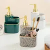 Bath Accessory Set Light Luxury Ceramic Hand Sanitizer Shower Gel Shampoo Travel Bottle Creative Upscale El Lotion Press