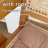 Pillow Linen Pearl Cotton Square Stool Backrest Home Office Computer Chair Protective Mat Seat Pad Buttocks