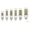 2016 Светодиодные лампочки E27 E26 E14 GU10 G9 B22 Light Office Corn BB Super Bright 5733 SMD 7W/12W/18W/22W/25W/35W 136 светодиодов теплые/белые через DHS DH78T