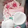 Baking Moulds Rose Petals Veiner Flower Silicone Cake Mold Meridians Simulation Gum Paste Mould Sugar Tool 7.8cmX6.6cm