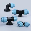 Watering Equipments 20mm 25mm 32mm PE Tee Connectors Pipe Interface 3-Way Couplings Plumbing Fittings Home Garden IBC Water Tank Adapter