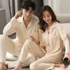 Men's Sleepwear Winter Couple Pajamas Clothes 100% Cotton Bedroom Sleepwear for Women and Men Hombre Dormir Home Pijamas PJ Cotton Pyjamas Femme 230317