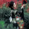 Roupas étnicas mulheres tradicionais yukata quimono elegante geisha cosplay figusy flower flor stage vintage show bobe vestido japonês kimonos