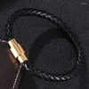 Bracelets de charme 2023 cor prata simples aço inoxidável fivela magnética