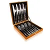 Dinnerware Sets Stainless Steel Kitchen Cutlery Storage Box Luxury Dining Table Household Fork Knife Spoon Complete Vaisselle Cuisine