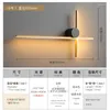 Wall Lamp All Copper Post-modern Living Room TV Background Grille Simple Long Strip Light Luxury Bedroom Bedside