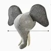 Decorazione da parete in stile coreano Testa di animale 3D Ciondolo appeso a parete Murale Soggiorno Camera da letto Camera dei bambini Cartone animato Elefante Cavallo Decorazione da parete 230317