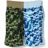 diseñador Bathing ape pantalones cortos para hombre Hombres para mujer verano cabeza de tiburón boca de pescado bordado insignia Pantalones cortos Beachs JapanSports Pantalones M / L / XL / XXL / XXXL