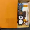 الأسد Tiger Monkey Bearkains مصممة فاخرة مصممة جلدية سلسلة مفتاحية ليزر معلقات حقيبة مع مربع 1853 هدية 333L