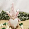 Easter Bunny Gnome Party Favor Faceless Dwarf Doll Easter Plush Rabbit Dwarf Holiday Table Decoration Home Decoration RRA