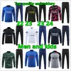 23 24 24 PSGS Soccer Tracksuit Jersey Maillot Kit 22 23 Mężczyźni i dzieci męskie koszulki piłkarskie trening kurtka kurtka Chandal Surowanie stopa