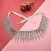 Stage Wear Women Belly Dance Costume Accessories Multicolor Crystal Rhinestones Waist Belt Chain Jewelry Body With Fringes