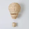 Wanddekoration, handgefertigt, hängender Luftballon, nordischer Stil, Kinderzimmer, Kindergarten, Rattangeflecht, Kunsthandwerk, Wanddekoration, Kinderzimmerdekoration 230317