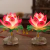 Tischlampen 2 teile/satz Buddhistische Lotus Lampe Bunte Desktop Dekoration Licht