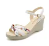 Sandals Shoes Women Summer Wedge 2023 Bohemian Fashion Buckle Classic не скользит