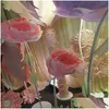 Dried Flowers Nt Paper Large Peony Head Leaves Diy Home Party Pography Background Wall Stage Decoration Fashion Crafts Y0104 Dh2Pj