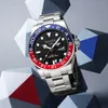 Orologi da polso HAIQIN 2023 GMT orologio da polso meccanico da uomo di lusso automatico per orologio da uomo impermeabile in acciaio inossidabile Reloj Hombre