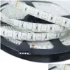 2016 LED -strips 5m 24V IP65 Waterdichte flexibele strip 5050 300 LED -verlichtingstape Ribbon Outdoor Decoratie Warmwhite Wit RGB Rood druppel DE DHPT6